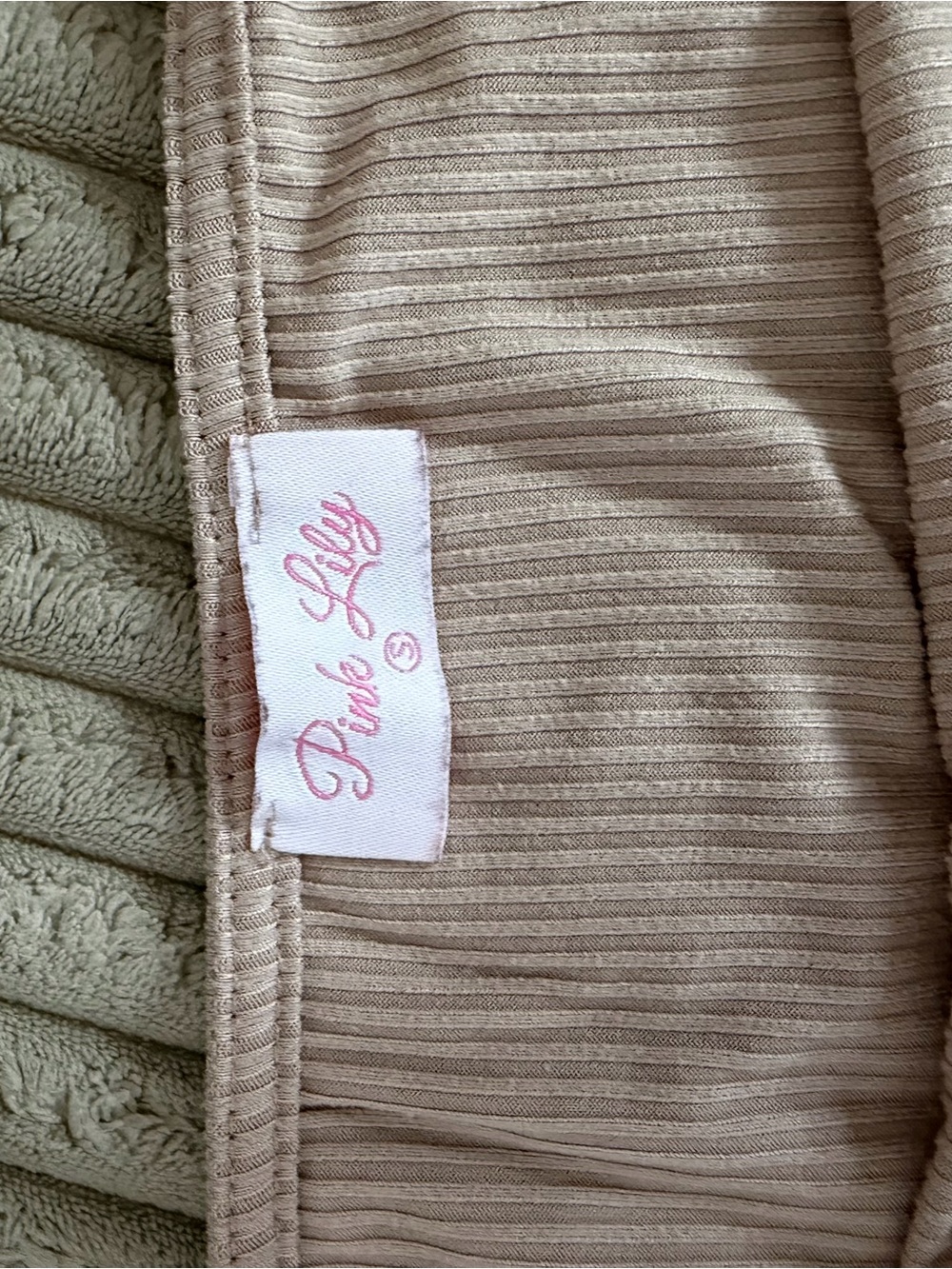 Pink Lily “Tried your best” Beige Swiss Dot Bodysuit - Picture 5 of 6